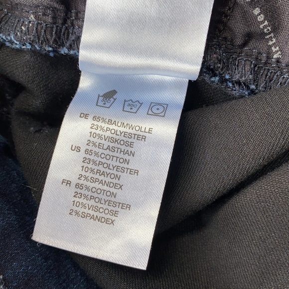 Articles of Society Dark Blue Carly Cut Off Hem Skinny Jeans Size 26 - Picture 11 of 12